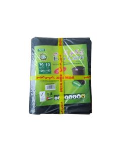 Eco Care Black Garbage Bag Sheet, 10S, 79 Gallon - 120X 140X 2