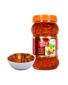 Mixed Pickle 1Kg / Spicy Indian Achar with Mango, Carrot, Chili & Lime / Traditional Masala Blend / No Preservatives / Homemade Taste