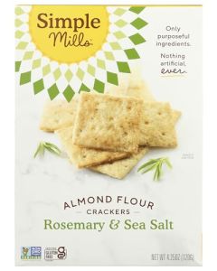 Rosemary Sea Salt Almond Flour Crackers