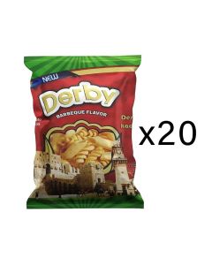 Derbi Barbeque Flavored Chips In Various Pasta Shapes- 20X16gms