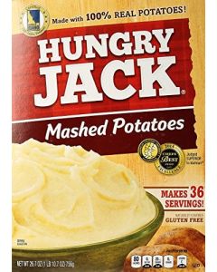 Hungry Jack Instant Mashed Potatoes Naturally Flavored Family Size 267 Ounce Box