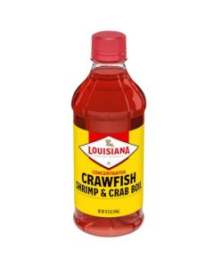 Louisiana Fish Fry Products Crawfish Shrimp Crab Concentrated Liquid Boil Seasoning Spicy Delicious Seafood Complete Seasoning Low Salt Cajun Seasoning 16 oz Pack of 1 Bottle