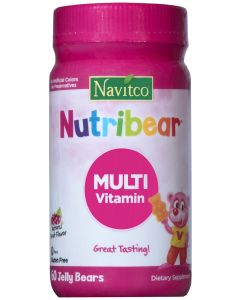 Navitco Kosher NutriBear Multi Vitamin Great Tasting Jellies 60 Bears