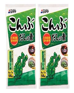 JUWA SHIMAYA Kombu Dashi Powder (Vegetarian Soup Stock) 1.9 oz (7 packets) [2 Pack]