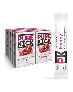 Energy Singles To Go Drink Mix, Black Cherry Pomegranate, Includes 12 Boxes with 6 Packets in each Box, 72 Total Packets