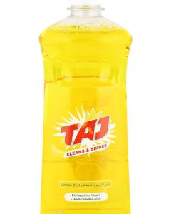 Taj Dishwasher Liquid - Powerful Lemon Cleaning Formula for Sparkling Dishes, Grease Removal, and Fresh Citrus Scent - 500 ml