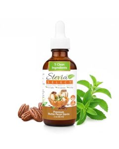 Stevia Select Butter Pecan Flavored Liquid Stevia Zero Calorie Coffee Tea Drink Baking Sweetener AllNatural No Erythritol KetoFriendly Sugar Alternative 300 Servings 2 Oz 1 Pack