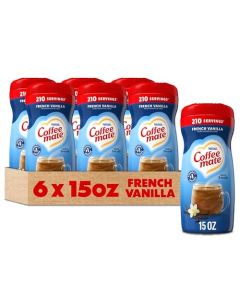 Coffeemate French Vanilla Powdered Coffee Creamer 15Ounce Packages Pack of 6