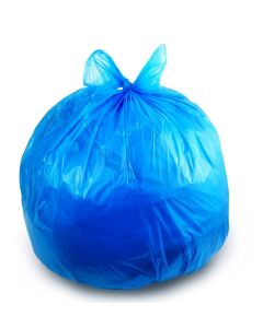 (Pack of 100 Bags) Garbage Bag Blue 80x110cm 25 Micron Heavy Duty Oxo Biodegradable Plastic Bag Large Trash Bags Dustbin Bags Waste Bag Office Bag Strong And Durable Bin Bag Garbage Bag Large