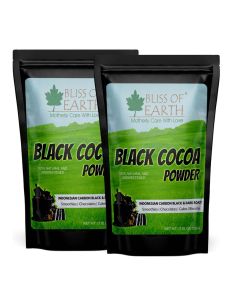 Black Cocoa Powder Natural and Unsweetened Carbon Black & Dark Roast Perfect for Cooking & Baking Cakes Biscuits Oreo Chocolates Smoothies 200GM Pack of 2