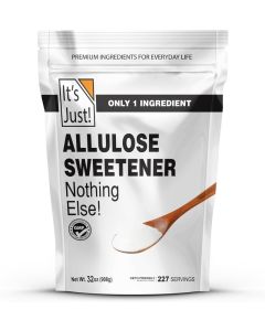 It's Just! Allulose Sweetener - Keto Friendly Sugar Substitute, Non-Glycemic, Non-GMO, 32oz