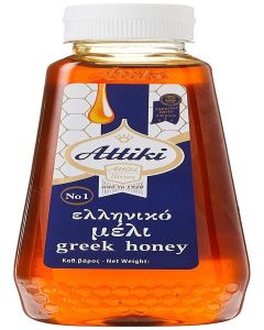 Attiki Pure Greek Honey with Thyme, Wild Flowers and Herbs, Perfect for Baking, Cooking, Lemonade and Tea, 9.5 oz (270 grams), Bottle