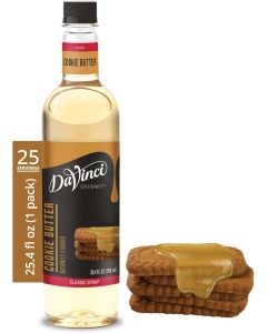 DaVinci Gourmet Cookie Butter Syrup - 25.4 Fl Oz (750 mL) - Naturally Flavored Classic Syrup