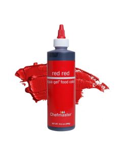Chefmaster Red Red LiquaGel Food Coloring Vibrant Color ProfessionalGrade Dye for Icing Frosting Fondant Baking Decorating FadeResistant EasytoUse Made in USA 105 oz