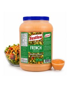 French Dressing 3.78L - Tangy Salad Dressing and Sandwich Spread for Burgers, Wraps and Snacks - Dip and Dressing Sauce