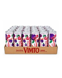 Vimto Fizzy Zero Fruit Flavored Drink 250ml in Can x 30 Pack