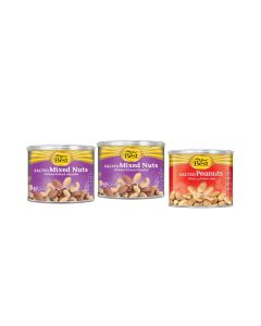 Salted Mixed Nuts & Peanuts Value Can Pack 3 X