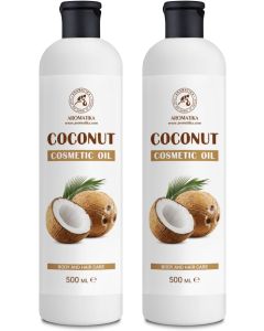 Coconut Oil Set 2x500ml Base Oil Hair Care Moisture Body Care Skincare Exotic Coconut Aroma Cosmetic oil Beauty
