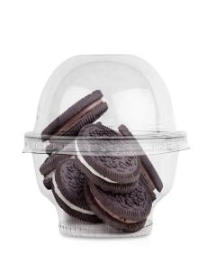 Mini Clear Plastic Dessert Cups with Lids 5 oz (Set of 50) Small Disposable Parfait Cup, Dome Lid - No Hole, 5-Ounce Party Fruit Containers, Banana Pudding Bowl, Jello, Ice Cream, Desserts Container