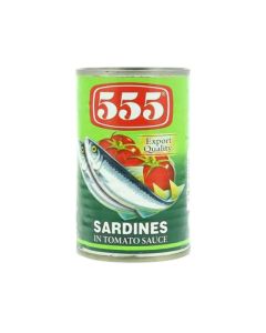 555 Canned Sardines Fish In Tomato Sauce- 155gms