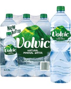 Volvic Natural Mineral Water 1.5L x 6
