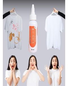 KODITHAL White Cotton Clothes Stain Remover Roll Bead Design, Stain Remover Roller-Ball Cleaner, Portable No-Wash Instant Stain Removal Pen for Clothes and Fabric (food stain remov)