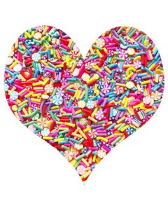 EHOPE Fake Sprinkles Fake Christmas Sprinkles Fake Candy Sprinkles Polymer Clay Sprinkles Christmas Polymer Clay Slices40gSmall Candy491