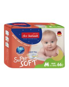Super Soft Baby Diaper Soft Feel Medium Midi 5 - 10 Kg Natural Comfort Pack Of 1
