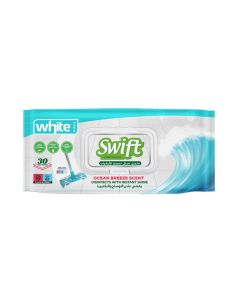 Ocean Breeze Swift Mop Wet Wipes / Fresh Scented Disposable Wet Floor Wipes for Quick & Easy Cleaning; Suitable on our White Swift Mop Only (30 Wipes)