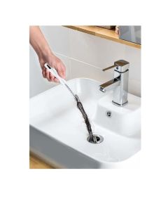 2 pcs Sink Cleaning Brush Water Pipe Drain Dredge Tool Bath Plug Long Hair Remover Brush Pipe Overflow Cleaning Brush Drain Unblocker Stick Drain Snake Tube Drain Cleaning
