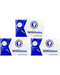 Wilhelmina Peppermints - Classic Dutch Mint Candies, 3.5oz Pack of 3