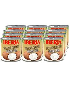 Iberia Sweetened Condensed Coconut Milk 116 Oz Pack of 12