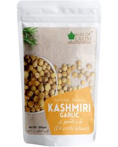 Bliss of Earth Naturally Organic Kashmiri Garlic From Indian Himalayas Single Clove Kashmiri Lahsun 200gm
