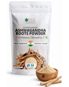 Bliss of Earth Organic Ashwagandha Powder 100g / Premium Withania Somnifera Root / Indian Ginseng / Natural Adaptogen for Stress, Energy & Immunity