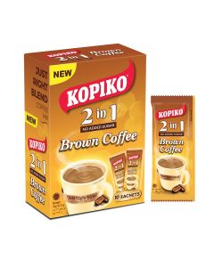 2in1 Brown Instant Coffee Mix With No Added Sugar Bold & Smooth Taste