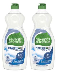 Seventh Generation Dish Liquid 25 oz Free Clear 2 pk