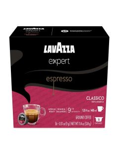 Lavazza Expert Espresso Classico Capsules, Medium Roast, 100% Arabica, Compatible with Lavazza Classy Machines (36 Capsules)