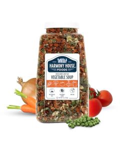 Harmony House Premium Vegetable Soup Mix Dehydrated Vegetables for Cooking Camping Emergency Supply and More 9 oz Quart Size Jar