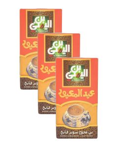 Abdelmaboud Extra Cardamom Ground Coffee – Light Roast, Fine Grind – 3 x 100g Bundle / Intense Cardamom Aroma
