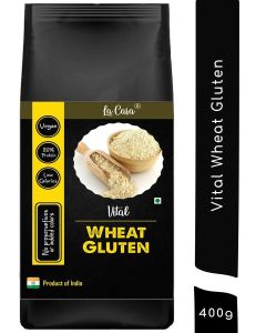La Casa Premium Vital Wheat Gluten / 75% + Protein / Unbleached & Natural / 400g /