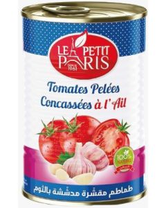 CRUSHED TOMATOES WITH GARLIC 400 GRMS LE PETIT PARIS
