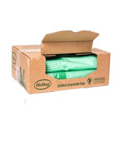 BioBag USA The Original Compostable Bag 8 Gallon 500 Count 100 Certified Compostable Trash Bag Liners for Food Waste Extra Strong and Durable