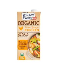 Kitchen Basics Organic Free Range Chicken Stock 32 oz Carton