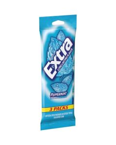 EXTRA Peppermint Sugar Free Gum Back To School Chewing Gum 3 Pack Bulk Gum 45 Sticks Total