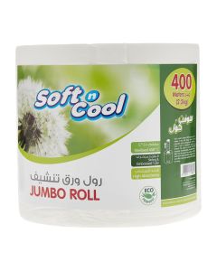 Soft N Cool Jumbo Maxi Roll, 2.2 Kg, 1 Roll, 400 Meter, 1 Units