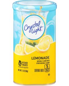 Crystal Light Sugar-Free Lemonade Drink Mix - 4 Pitcher Pack (Makes 8 Quarts)