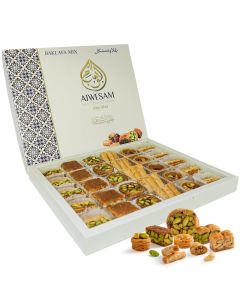 750g Mixed Baklava - Premium Arabic Sweets Gift Box for Eid, Diwali, and Special Occasions – Authentic Middle Eastern Dessert – Traditional Baklawa