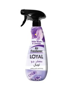 Loyal White Woods & Lavender Fragrance Air Freshener For Home, Office, Inside Car, 450ml