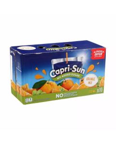 Capri Sun Orange Flavored Drinking Juice In Pouch- 10X200ml