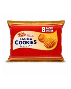 JAKIS Cashew Nut Cookies 8 x 75g / Crispy Butter Cookies with Roasted Cashew Nuts / Premium Tea Time Biscuits / Perfect for Gifting, Snacking & Parties / Family Pack